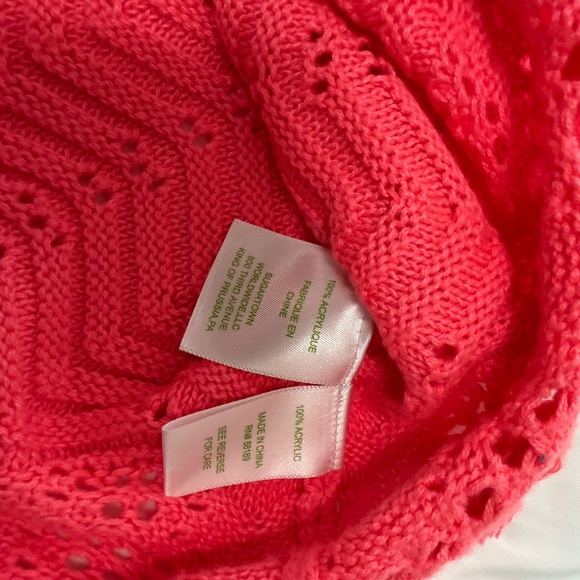 Lilly Pulitzer Coral Pink sweater size XL - Picture 3 of 3